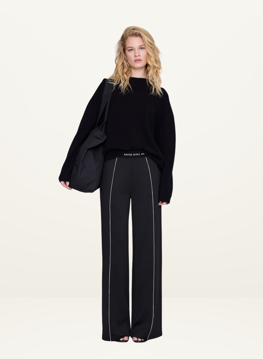 Anine Bing Sari Jogger Pant in Black