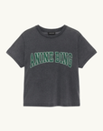 Anine Bing Shelly Tee in Washed Black