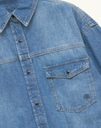 Anine Bing Simon Denim Shirt PANAMA BLUE