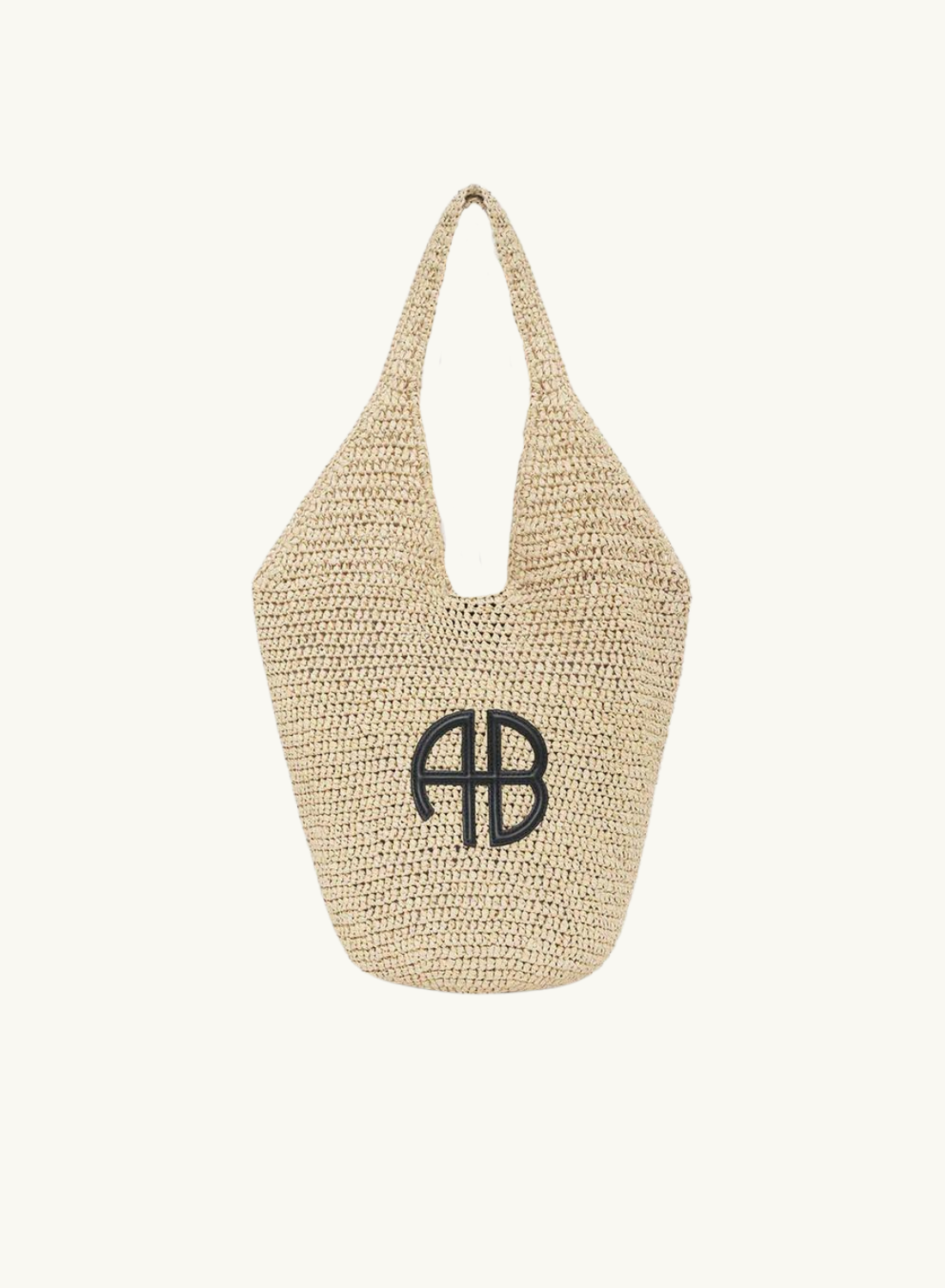 Small Leah Hobo Bag NATURAL &amp; BLACK Anine Bing-Anine Bing-Frolic Girls