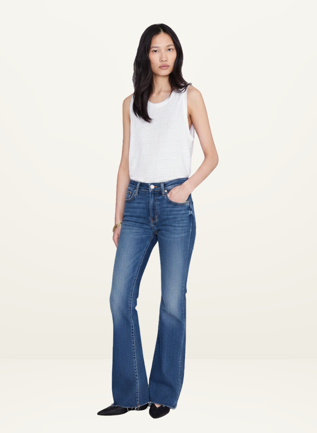 Anine Bing Wyatt Jean in Freshwater Blue Denim // COMING EARLY JUNE