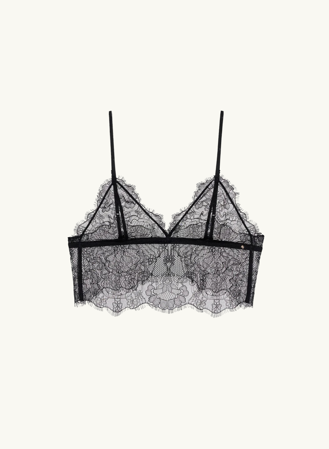 Anine Bing Lace Bralette BLACK