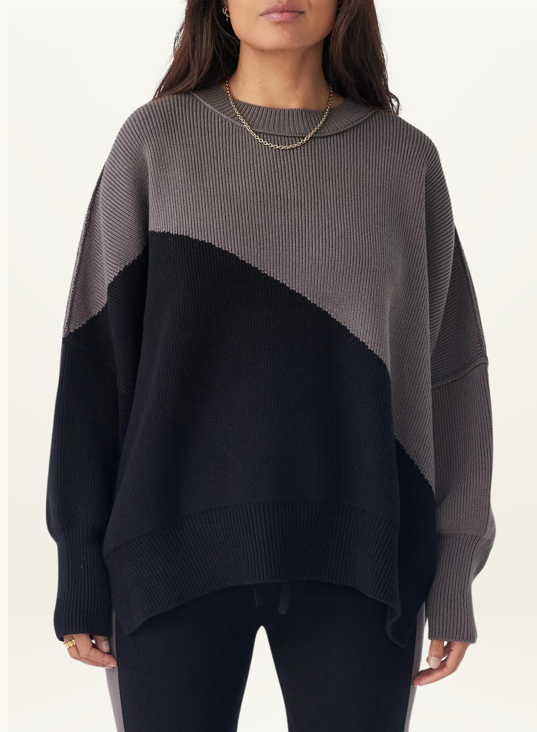 Neo Knit Sweater BLACK & GREY Arcaa-Arcaa-Frolic Girls