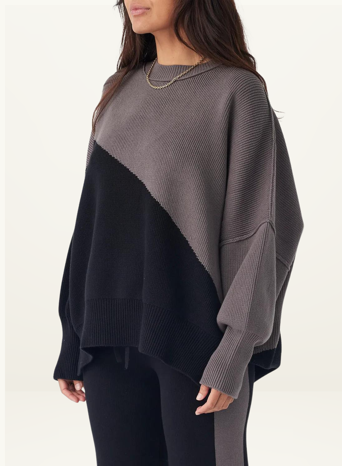 Neo Knit Sweater BLACK & GREY Arcaa-Arcaa-Frolic Girls