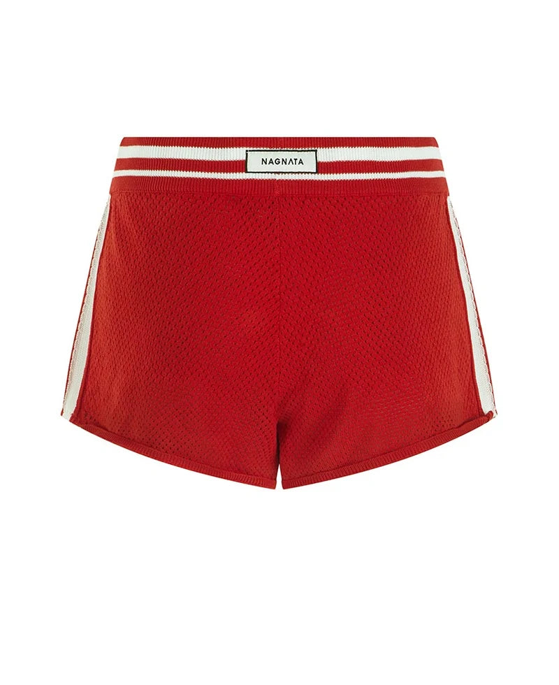 Nagnata Downtown Mesh Short in Poppy