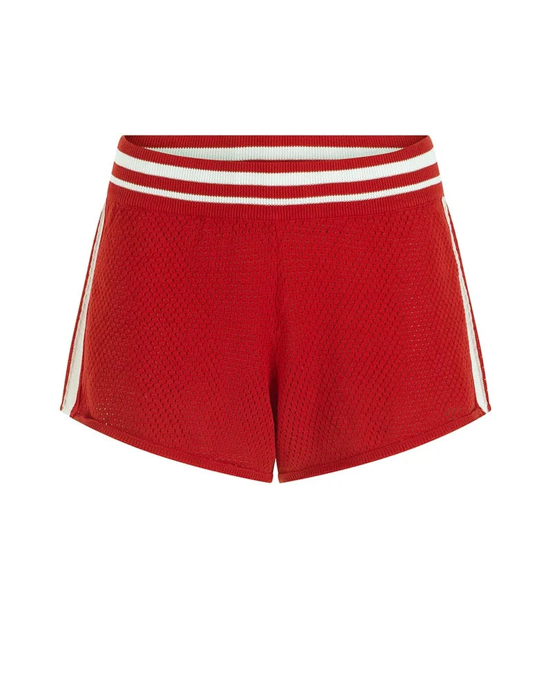 Nagnata Downtown Mesh Short in Poppy