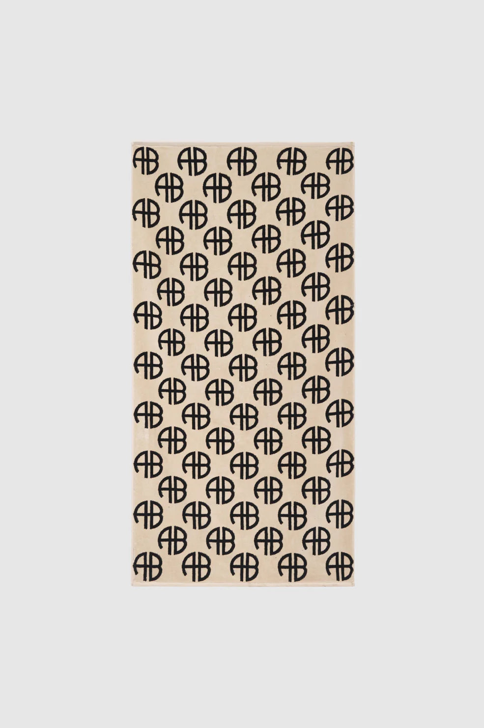 Bahia Towel BLACK & BEIGE MONOGRAM Anine Bing-Anine Bing-Frolic Girls