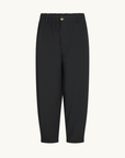 Bassike Crushed Cotton Summer Pant in Black
