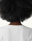 Bassike Sheer Rib L/S T-Shirt in White
