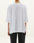 Bassike Slouch Side Step T-Shirt in White
