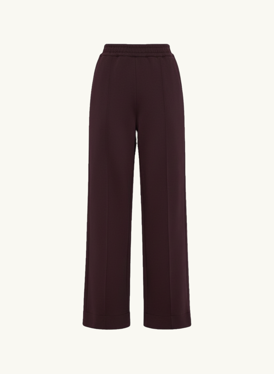 Bassike Twill PinStitch Detail Pant in Plum