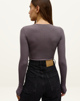 Bayse Lara Bodysuit in Espresso