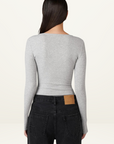 Lara Bodysuit in GREY MARLE Bayse-Bayse-Frolic Girls