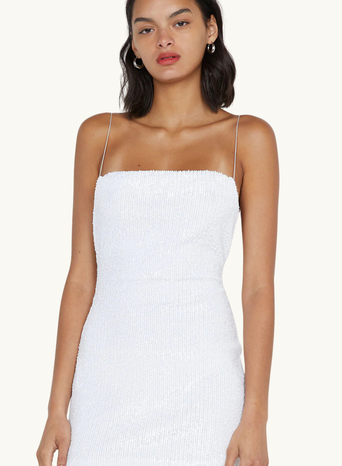 Bec + Bridge Aaliyah Sequin Mini Dress in WHITE