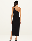 Bec + Bridge Ariven Asym Midi Dress in BLACK // LAST SIZE 6