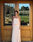 Bec + Bridge Camille Blouson Dress in Peach