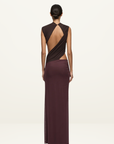 Bec + Bridge Conni Maxi Dress in Chocolate / Aubergine