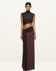 Bec + Bridge Conni Maxi Dress in Chocolate / Aubergine