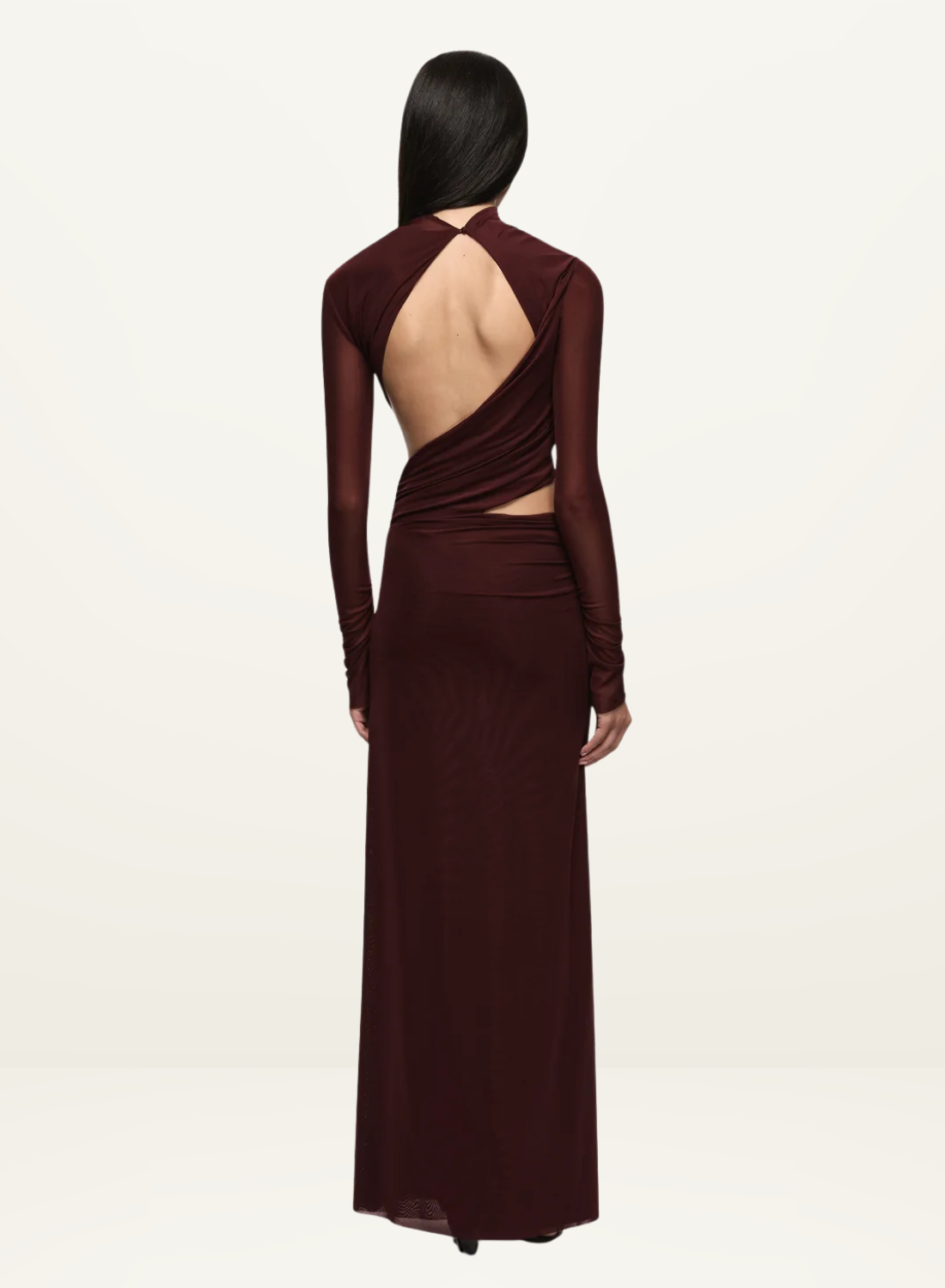 Bec + Bridge Connie L/S Maxi Dress in Plum
