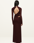 Bec + Bridge Connie L/S Maxi Dress in Plum