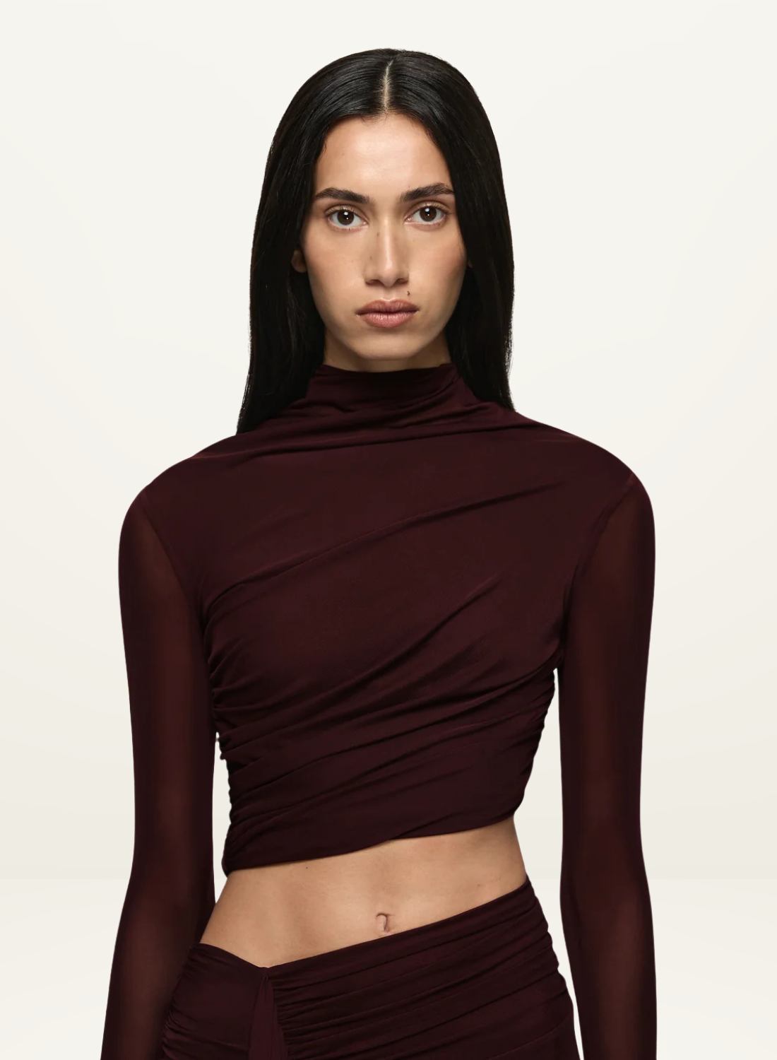Bec + Bridge Connie L/S Maxi Dress in Plum