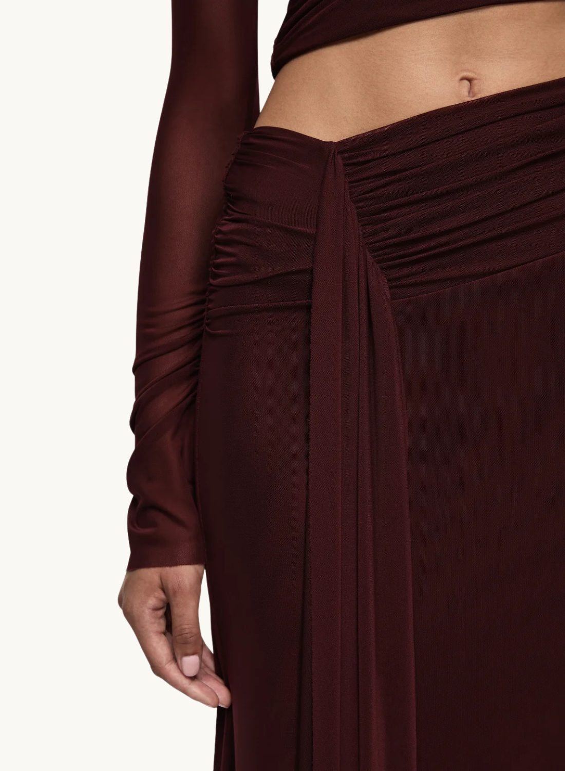 Bec + Bridge Connie L/S Maxi Dress in Plum
