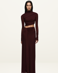 Bec + Bridge Connie L/S Maxi Dress in Plum