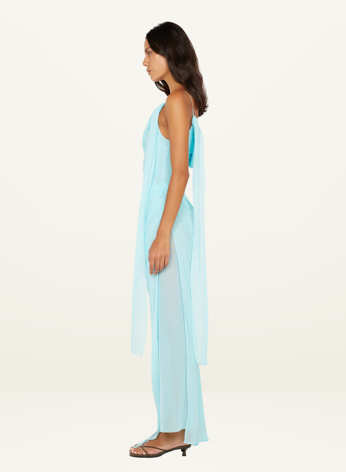 Bec + Bridge Danka Asym Maxi Dress in Turquoise
