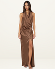 Bec + Bridge Elisia Maxi Dress in Milk Chocolate