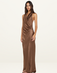 Bec + Bridge Elisia Maxi Dress in Milk Chocolate