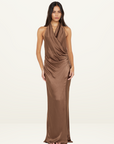Bec + Bridge Elisia Maxi Dress in Milk Chocolate