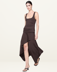 Bec + Bridge Emerson Tank Dress in Dark Chocolate