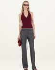 Bec + Bridge Ione Halter Top in Plum