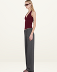 Bec + Bridge Ione Halter Top in Plum