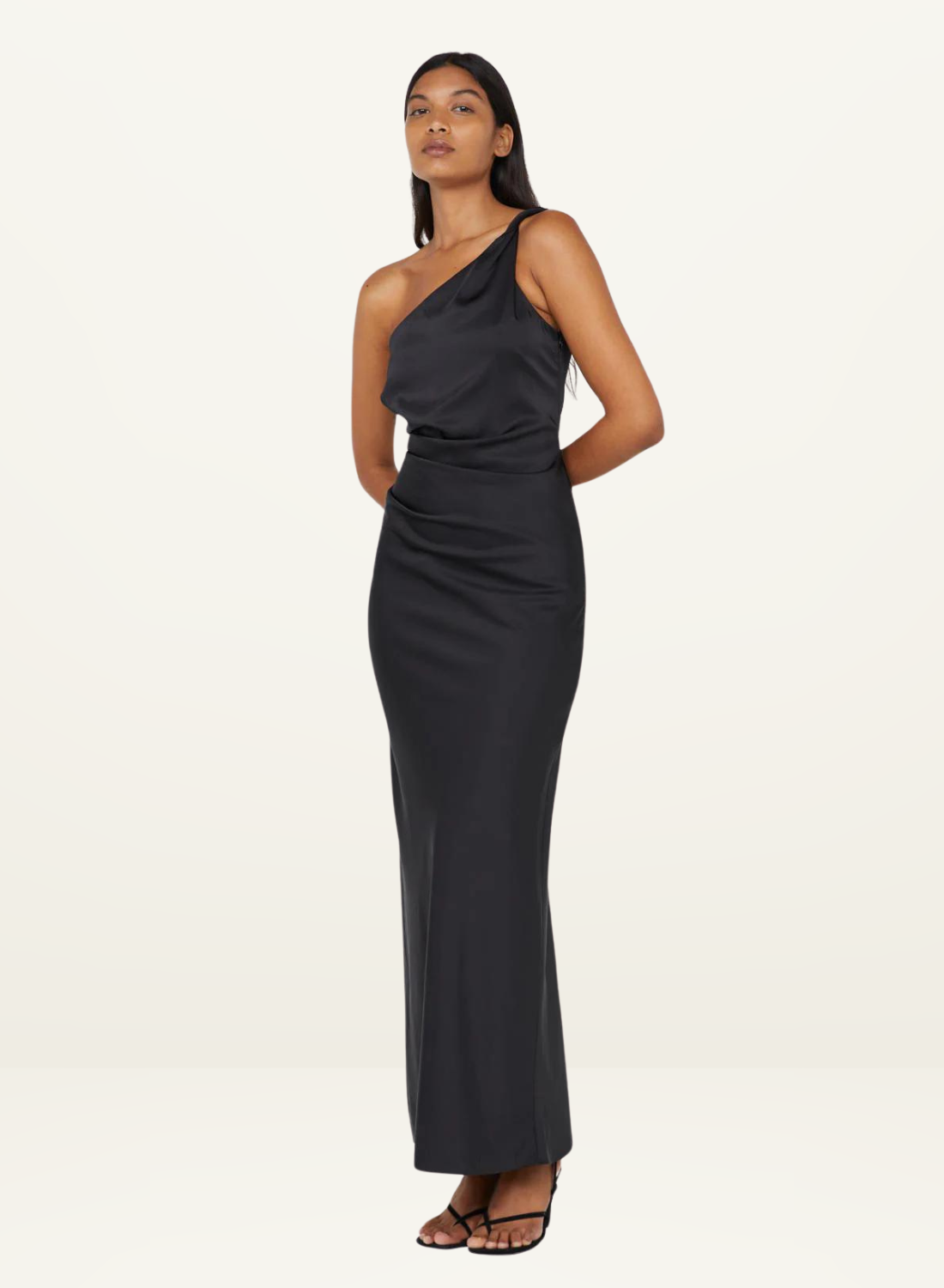 Bec + Bridge Lunetta Asym Maxi Dress in BLACK-Bec & Bridge-Frolic Girls