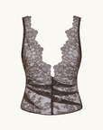 Bec + Bridge Marika Lace Top in Coffee