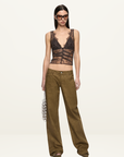 Bec + Bridge Marika Lace Top in Coffee