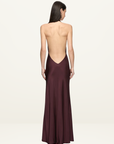 Bec + Bridge Mya V Maxi Dress in Aubergine
