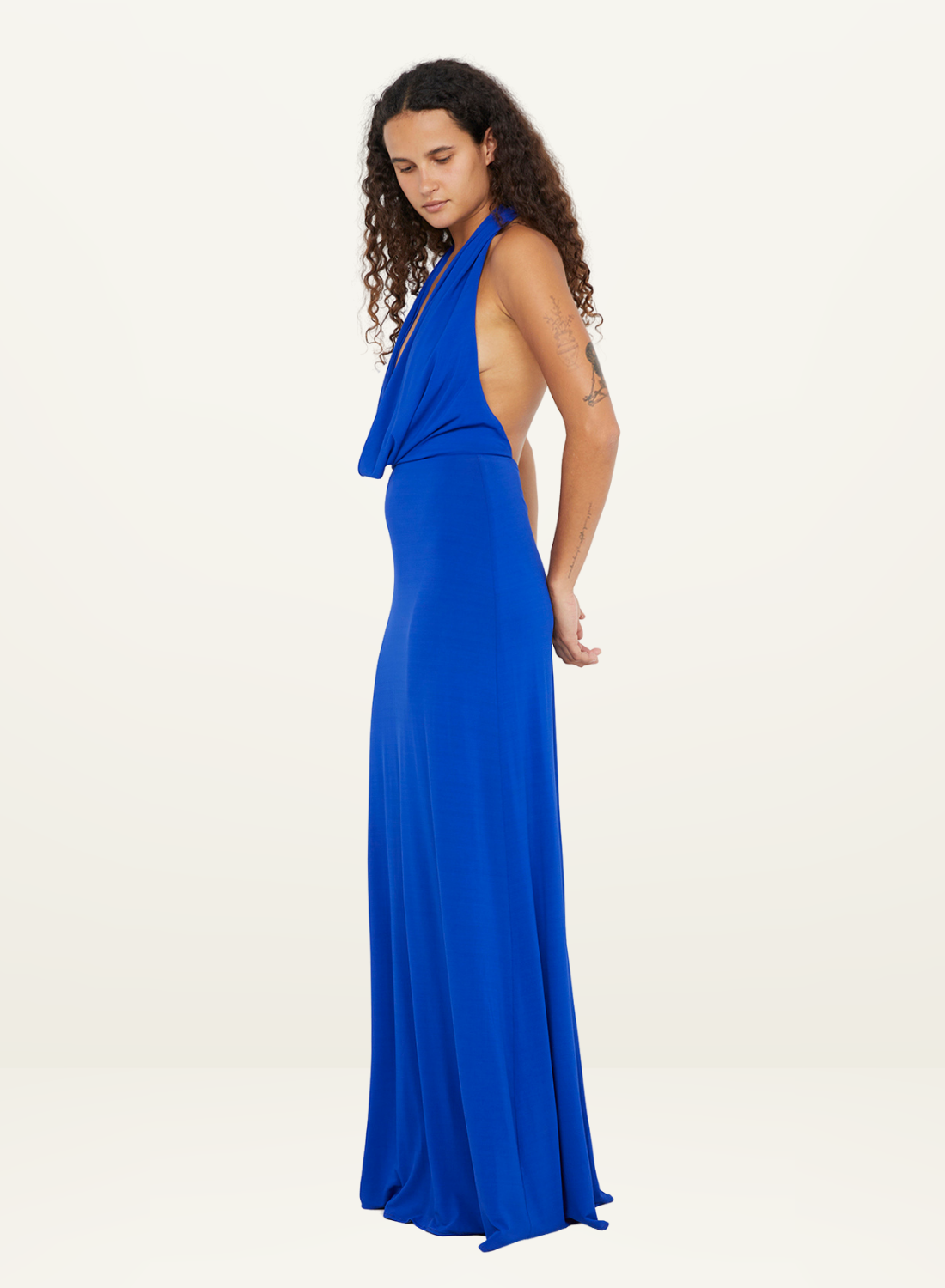 Bec + Bridge  Nessie Cowl Maxi Dress in ULTRAMARINE BLUE