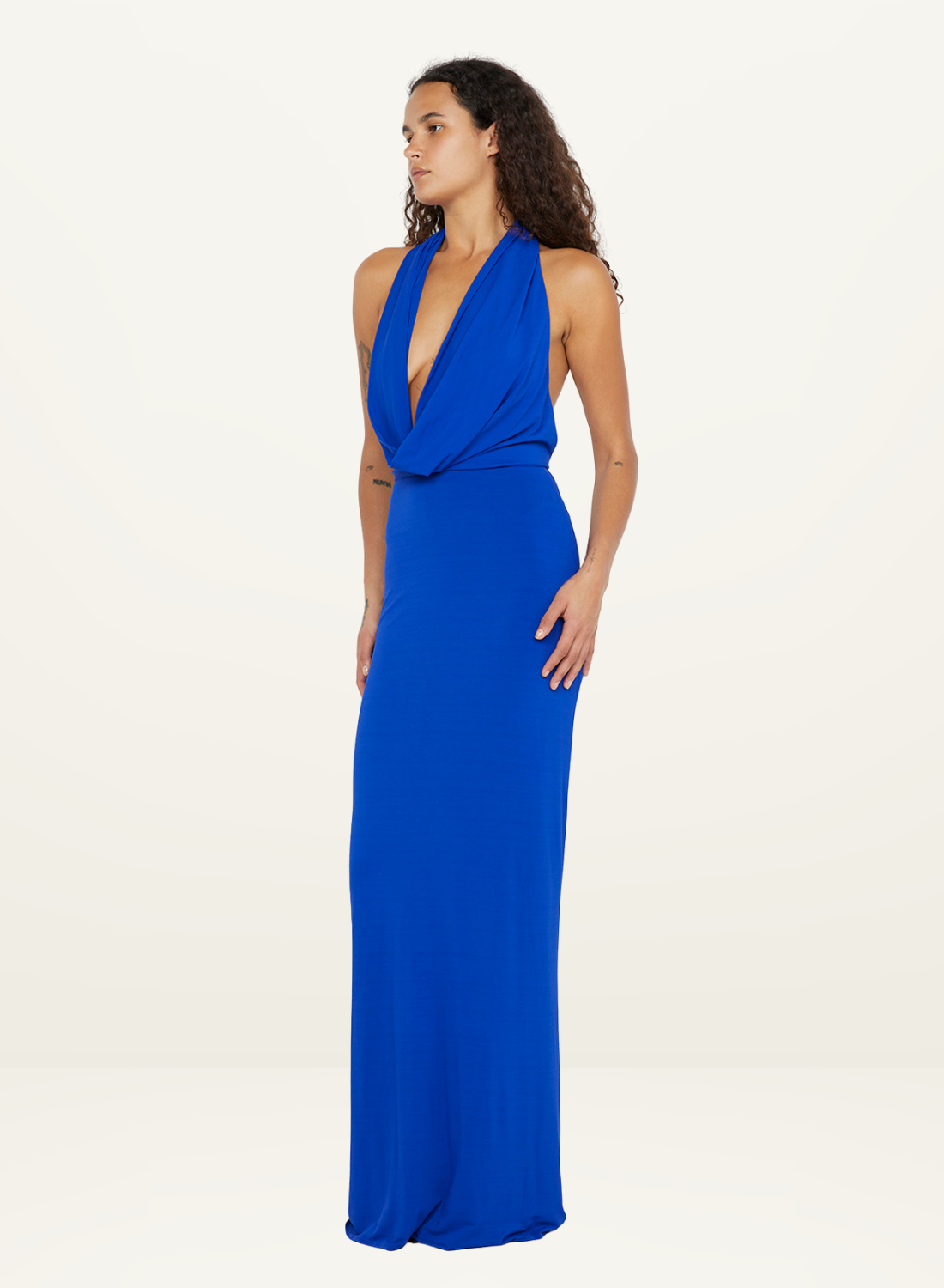 Bec + Bridge  Nessie Cowl Maxi Dress in ULTRAMARINE BLUE