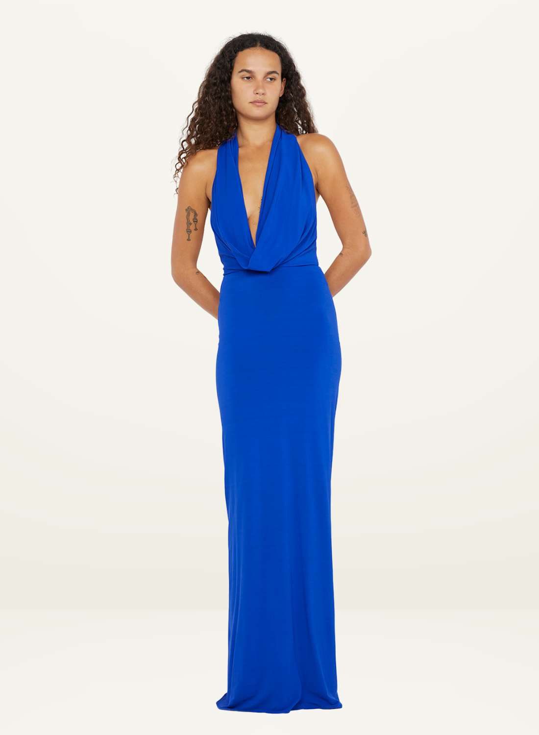 Bec + Bridge  Nessie Cowl Maxi Dress in ULTRAMARINE BLUE