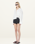 Bec + Bridge Romi Shirt in IVORY/ BLACK STRIPE // LAST ONE SIZE 12