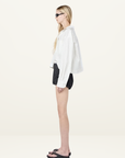 Bec + Bridge Romi Shirt in IVORY/ BLACK STRIPE // LAST ONE SIZE 12