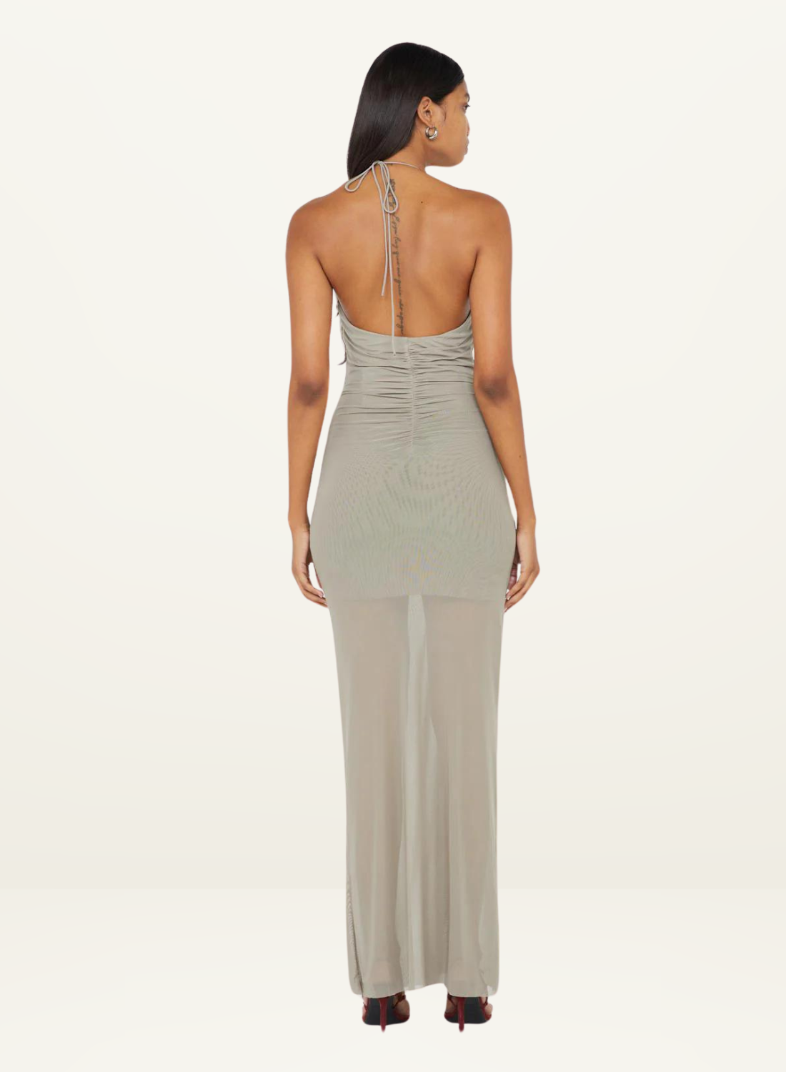 Bec + Bridge Sania Halter Maxi Dress in TAUPE-Bec & Bridge-Frolic Girls