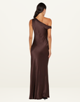 Bec + Bridge Sol Asym Dress in Chocolate