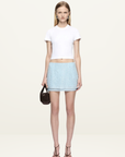 Bec + Bridge Solon Mini Skirt in Blue Frost