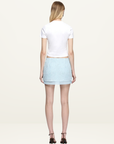 Bec + Bridge Solon Mini Skirt in Blue Frost