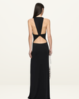 Bec + Bridge Thalia V Maxi Dress in Black