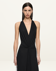 Bec + Bridge Thalia V Maxi Dress in Black