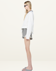 Bec + Bridge Varsity Long Sleeve Tee in IVORY